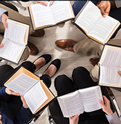 Bookclub Open Books from above