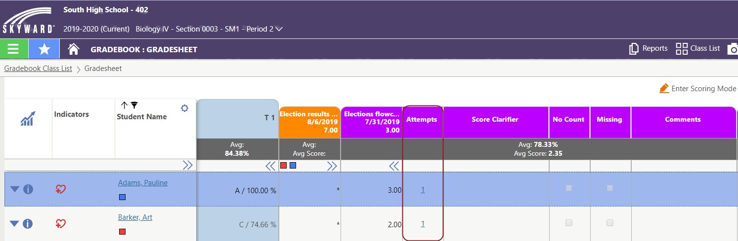 gradebook image
