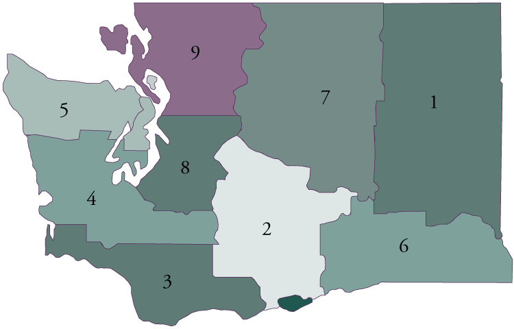 WA State AESD Map