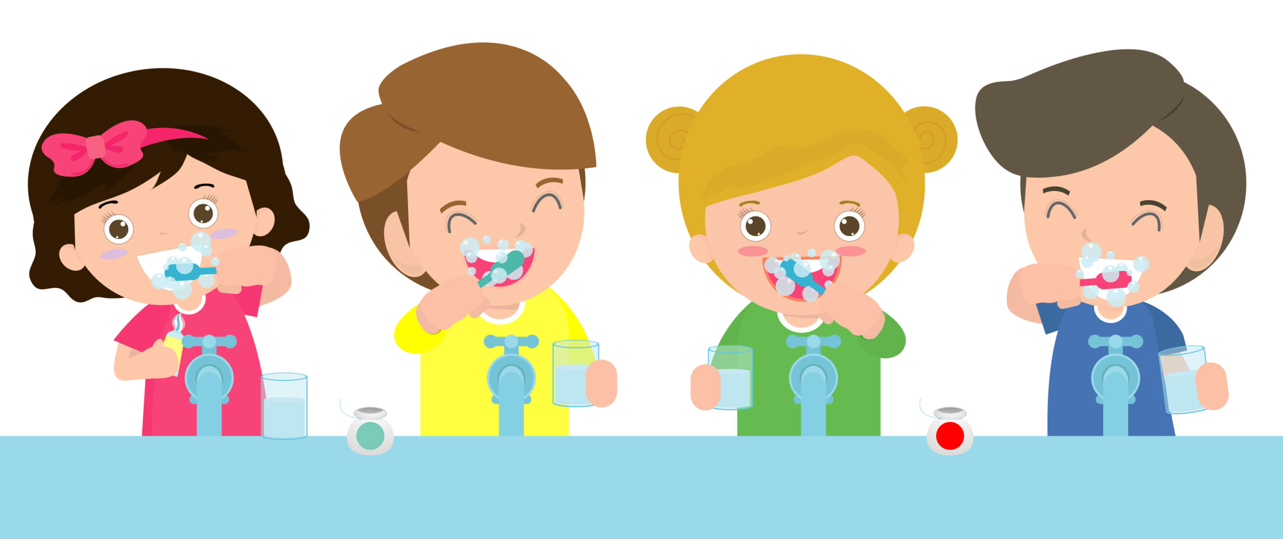 I wash and clean my teeth. Девочка чистит зубы иллюстрация. Чистка зубов с родителями рисунок. Ребенок чистит зубы рисунок. Ребенок чистит зубы на белом фоне.