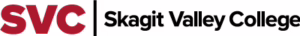 Skagit Valley College Logo in red and white